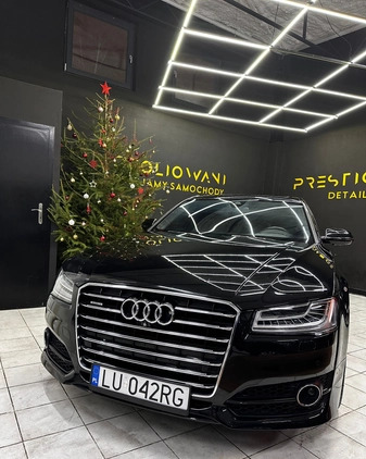 Audi A8 cena 124900 przebieg: 155000, rok produkcji 2015 z Lublin małe 326